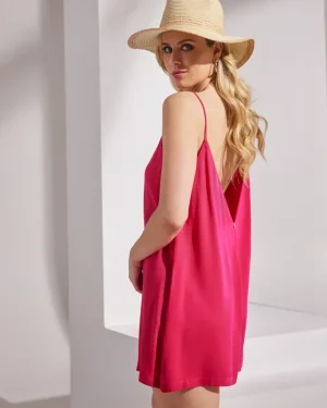 Playsuit Γυναικείο Φούξια με Ανοιχτή Πλάτη – Μοναδικά Γυναικεία Ρούχα για Διακοπές