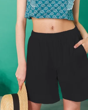 BLACK shorts women new look