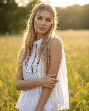 Γυναικεία Βαμβακερή Μπλούζα με Κεντητές Λεπτομέρειες – Αέρινη & Καλοκαιρινή