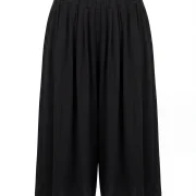 Women’s Black Culotte Pants with Wide Leg – Airy & Elegant