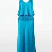 Women’s Turquoise Satin Dress – Shiny, Fresh & Summer‑Ready