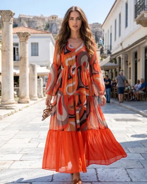 Μακρύ Resort Wear Φόρεμα – Ελληνικό, Μοναδικό & Νεανικό Boho Style