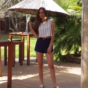 Cotton Modern Women’s Striped Crop Top – Premium Summer Chic