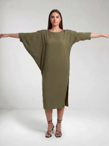 Καφτάνι Γυναικείο 100% Viscose με Πλαϊνό Άνοιγμα & Ασύμμετρο Σχέδιο