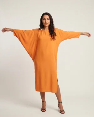 Καφτάνι Γυναικείο Εντυπωσιακό 100% Viscose με Ασύμμετρο Σχέδιο & Πλαϊνό Άνοιγμα